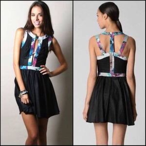 Keepsake The Label Black Cutout Bodice Mini Dress‎
